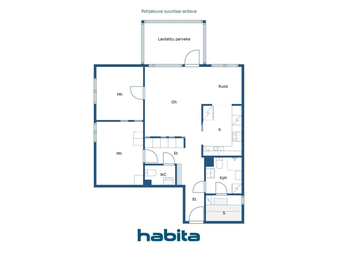 Апартаменты в Хельсинки, Финляндия, 74 м² - фото 2