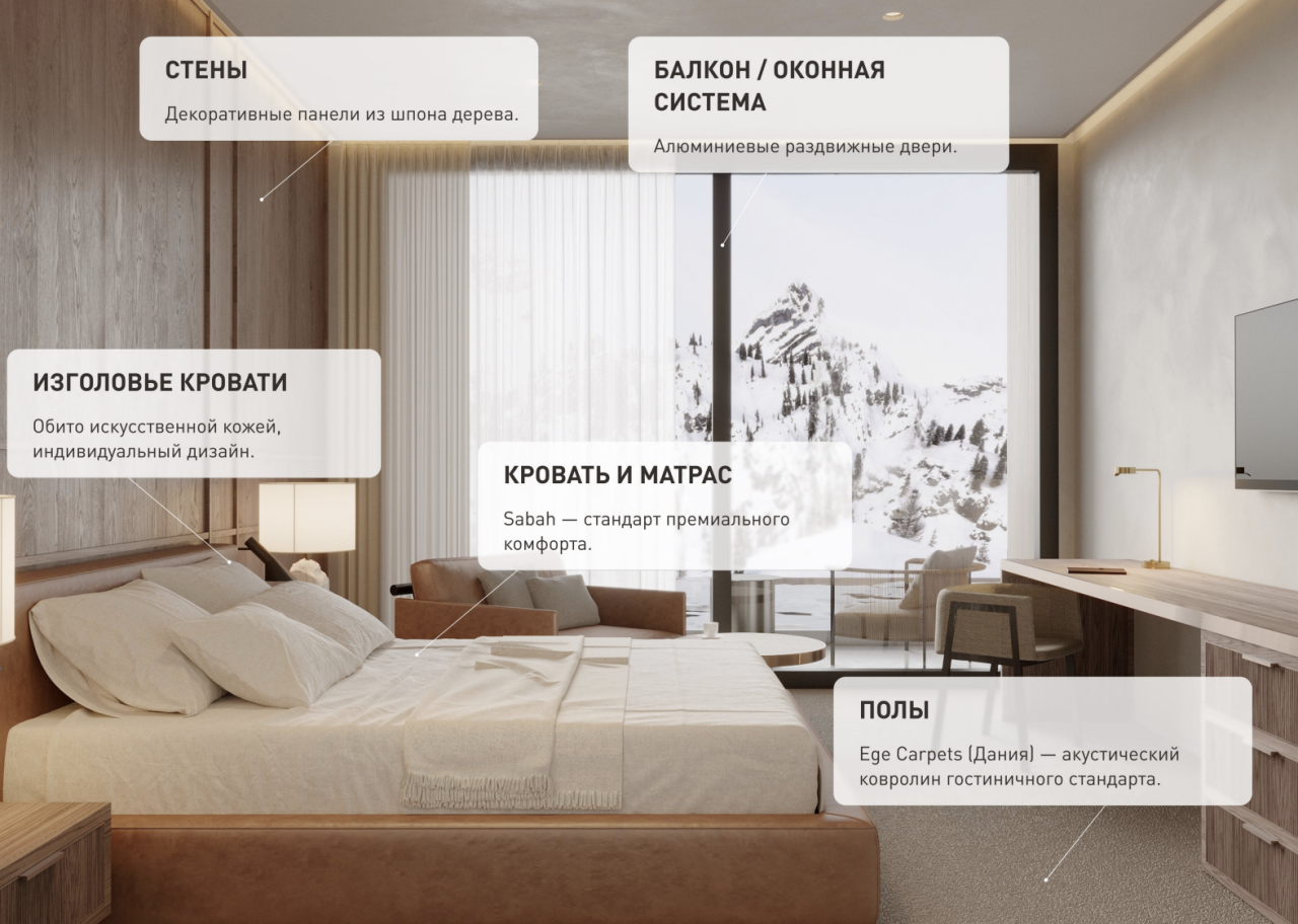 Отель, гостиница в Гудаури, Грузия, 24 м² - фото 10