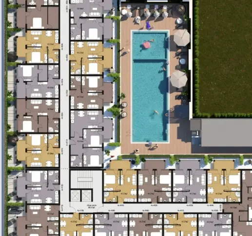 Квартира на Солнечном берегу, Болгария, 44 м² - фото 9