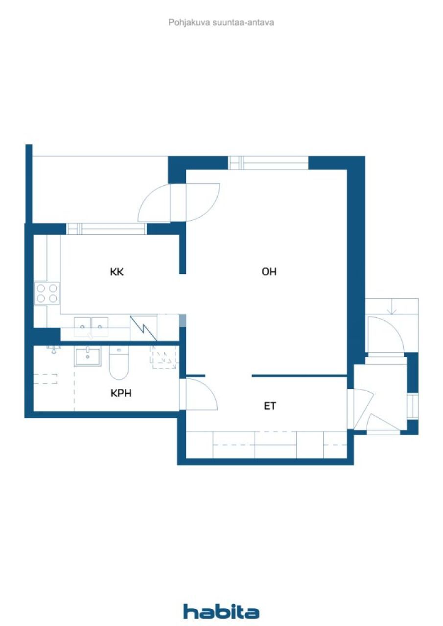 Квартира в Иматре, Финляндия, 37.5 м² - фото 2