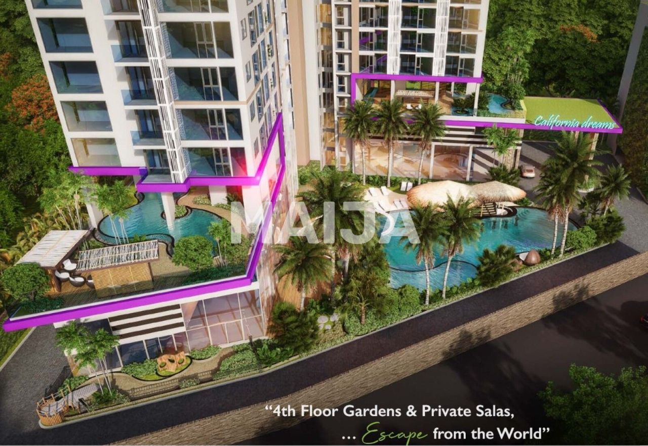 Апартаменты в Паттайе, Таиланд, 37 м² - фото 9