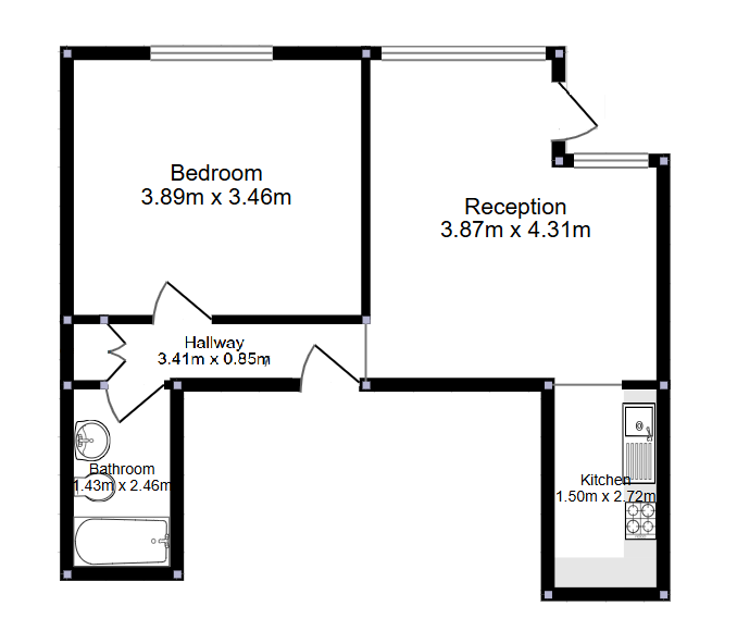 Квартира в Лондоне, Великобритания, 39 м² - фото 6