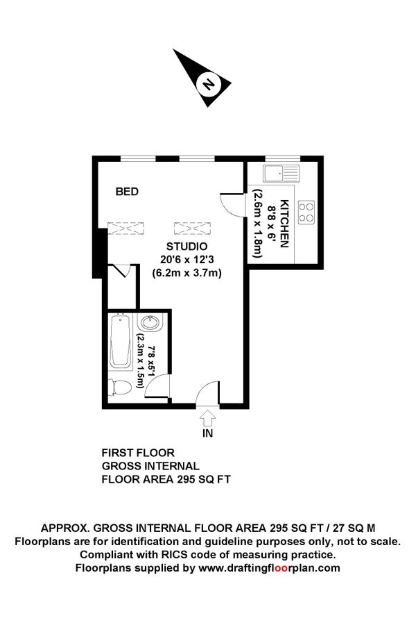 Квартира в Лондоне, Великобритания, 27 м² - фото 5