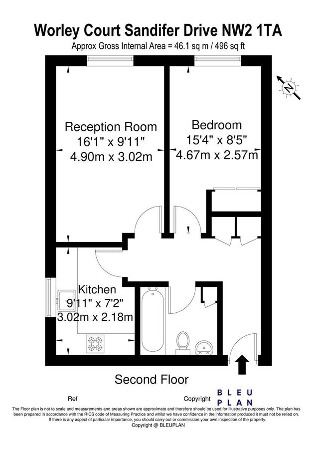 Квартира в Лондоне, Великобритания, 46 м² - фото 6