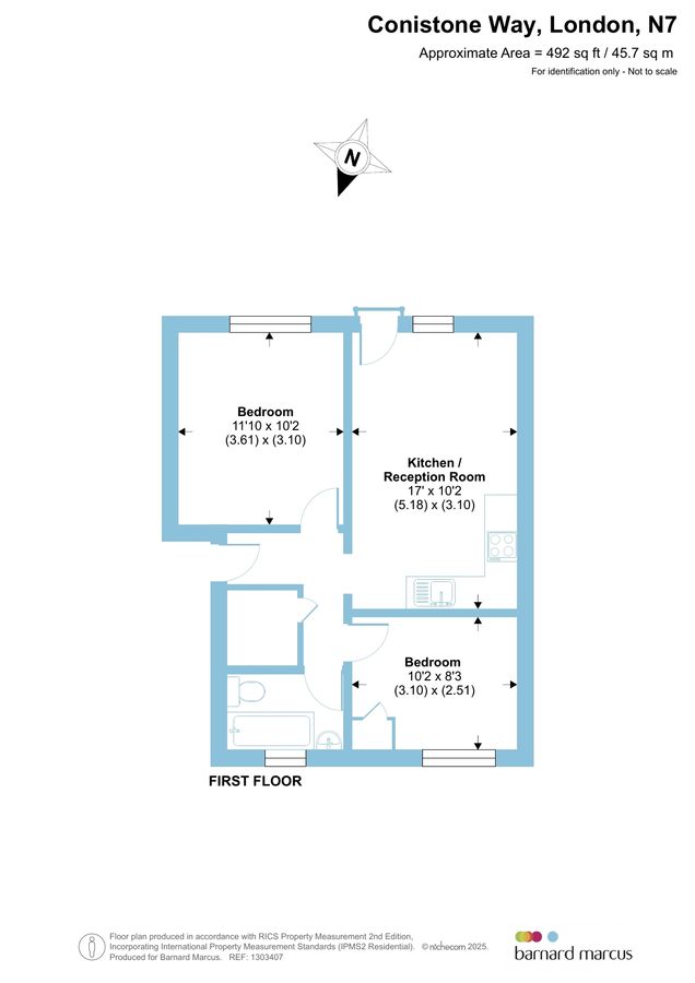 Квартира в Лондоне, Великобритания, 46 м² - фото 7