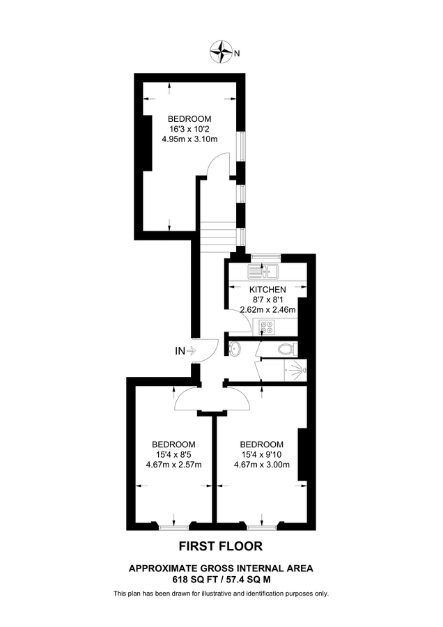 Квартира в Лондоне, Великобритания, 57 м² - фото 7