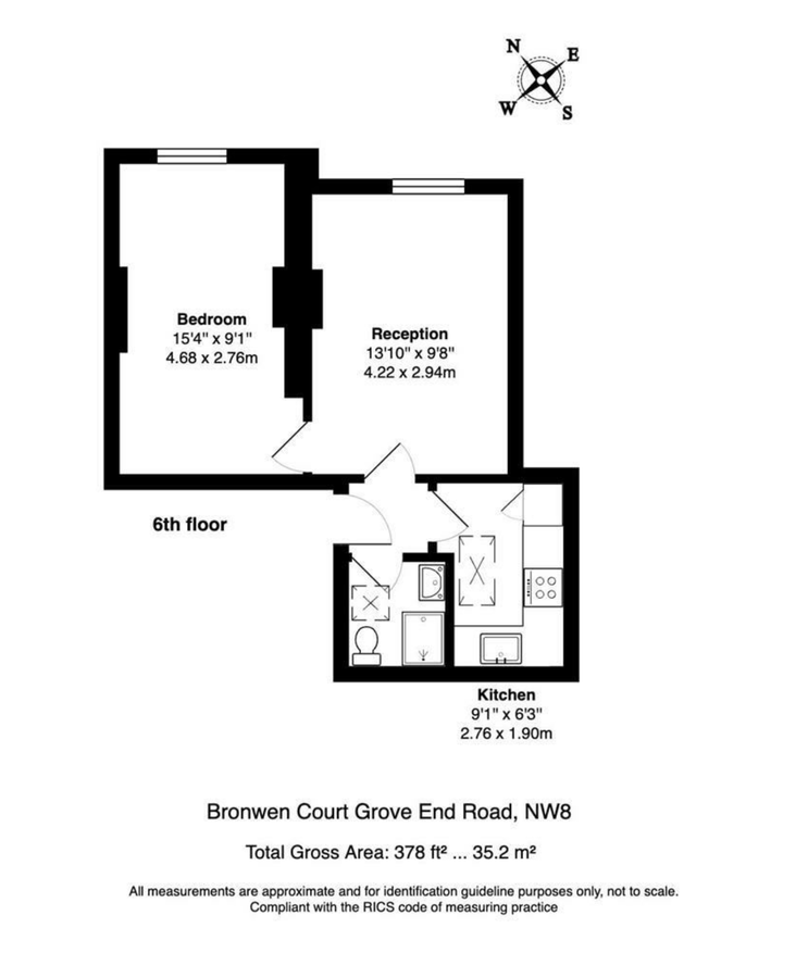 Квартира в Лондоне, Великобритания, 35 м² - фото 7