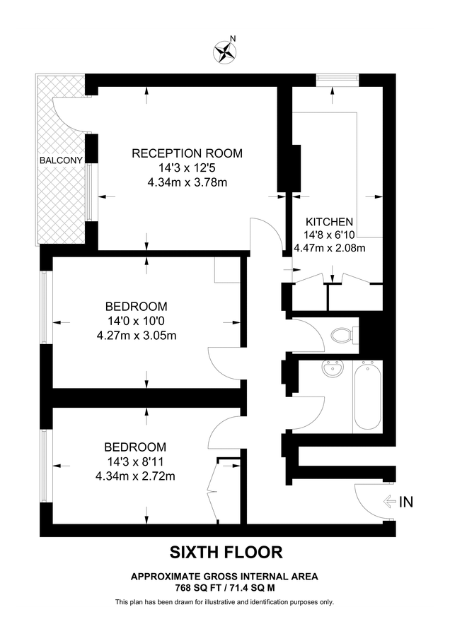 Квартира в Лондоне, Великобритания, 71 м² - фото 8