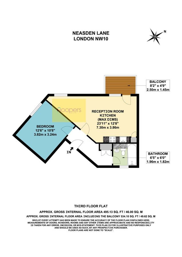 Квартира в Лондоне, Великобритания, 46 м² - фото 8