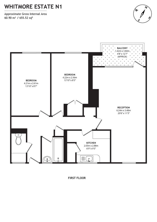 Квартира в Лондоне, Великобритания, 61 м² - фото 8