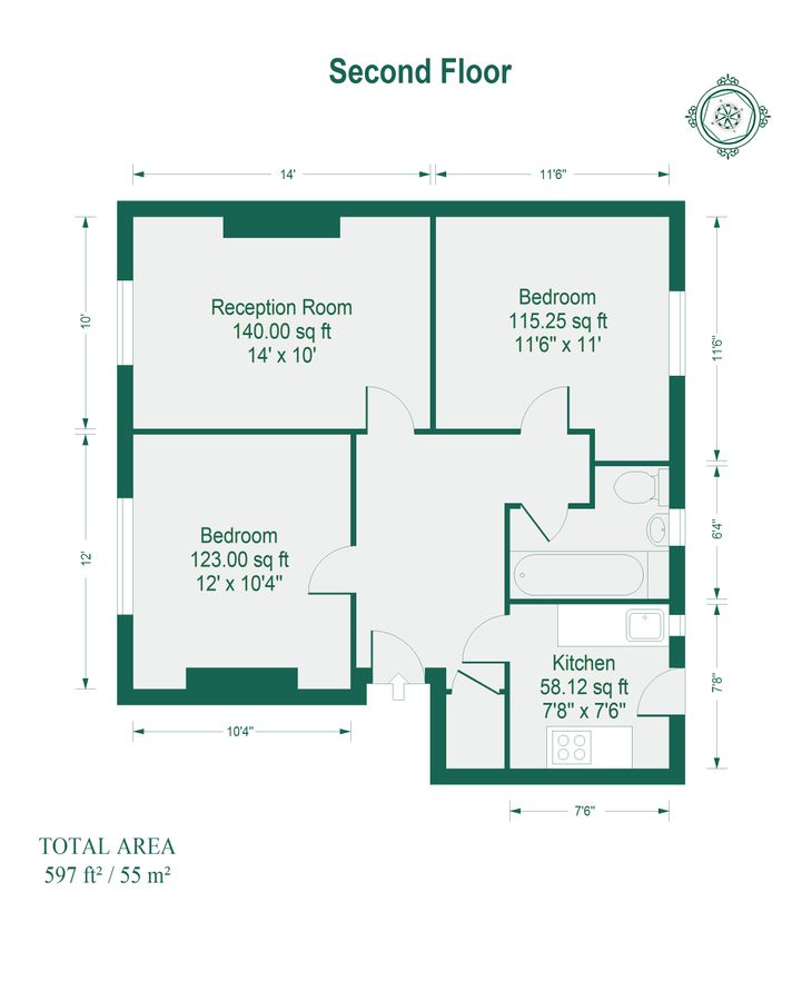 Квартира в Лондоне, Великобритания, 13 м² - фото 8