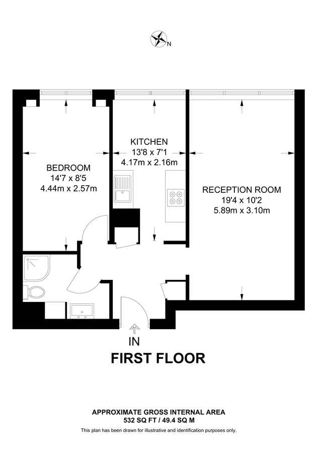 Квартира в Лондоне, Великобритания, 49 м² - фото 8