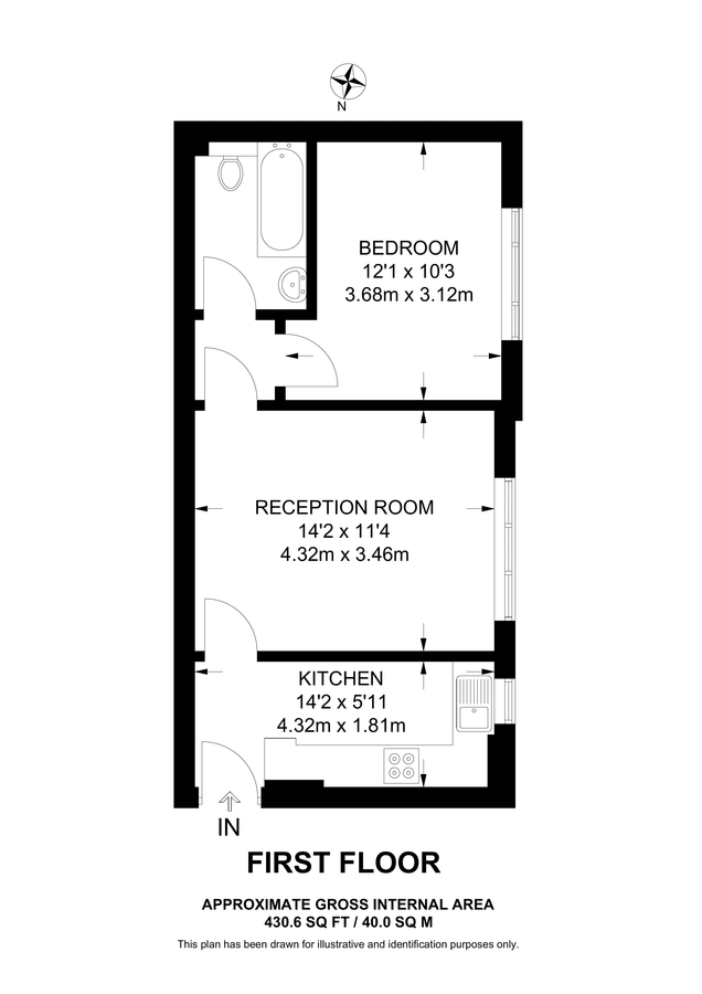 Квартира в Лондоне, Великобритания, 40 м² - фото 8