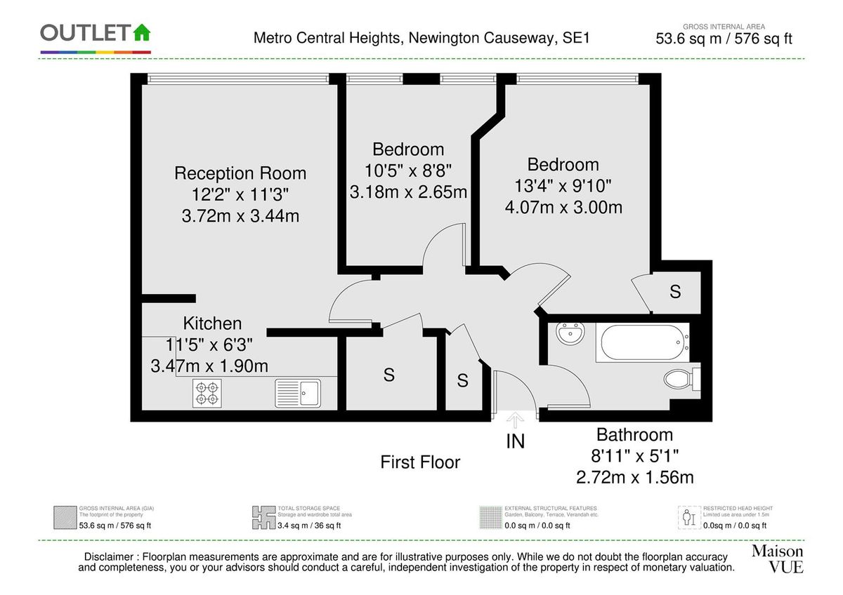 Квартира в Лондоне, Великобритания, 54 м² - фото 8