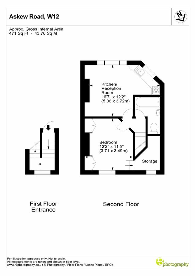 Квартира в Лондоне, Великобритания, 44 м² - фото 8