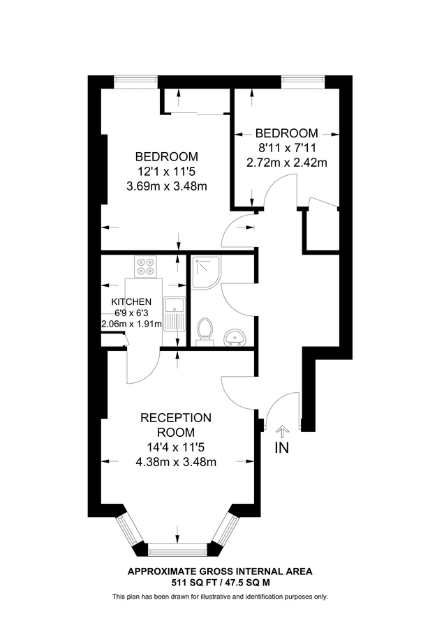 Квартира в Лондоне, Великобритания, 48 м² - фото 9