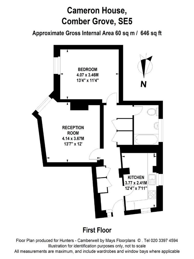 Квартира в Лондоне, Великобритания, 60 м² - фото 9