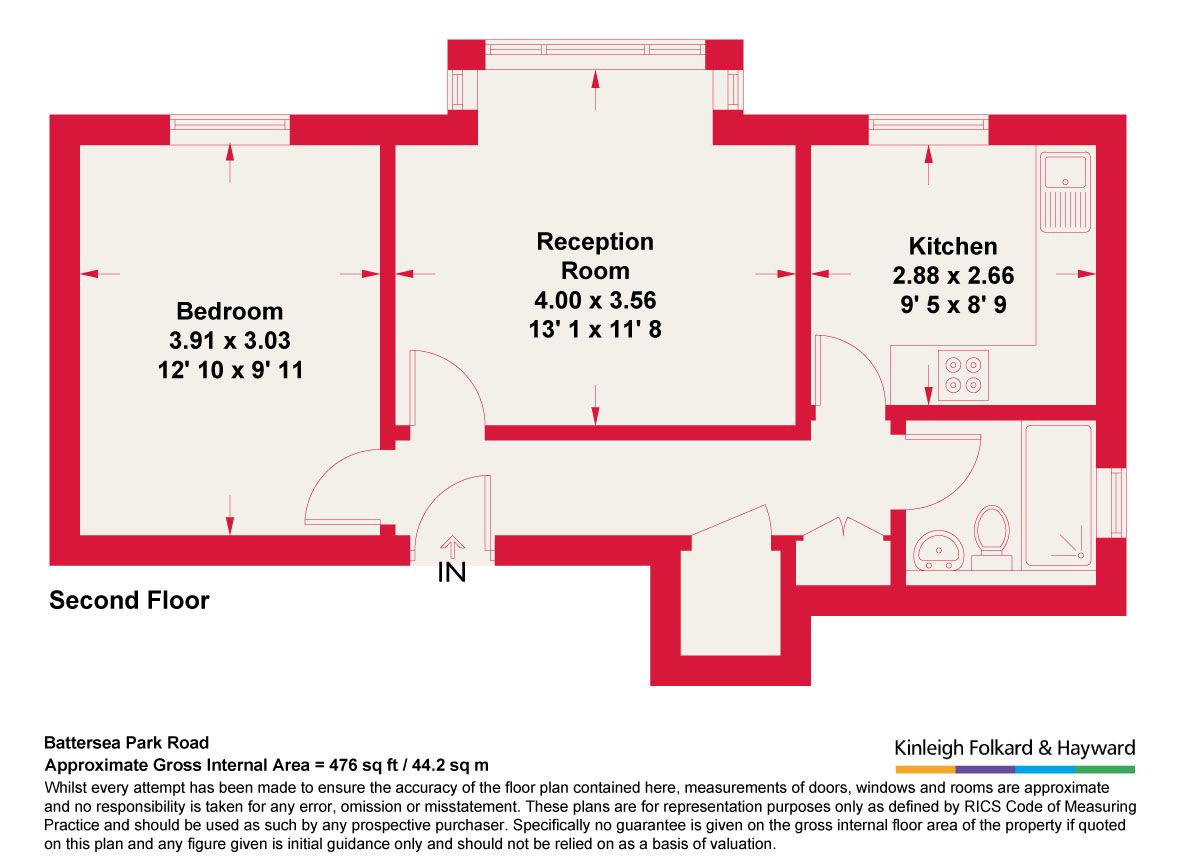 Квартира в Лондоне, Великобритания, 44 м² - фото 9