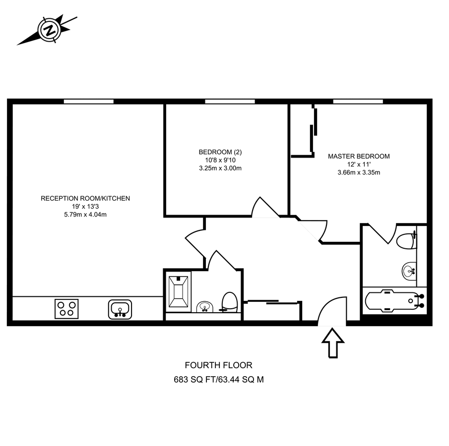 Квартира в Лондоне, Великобритания, 63 м² - фото 9