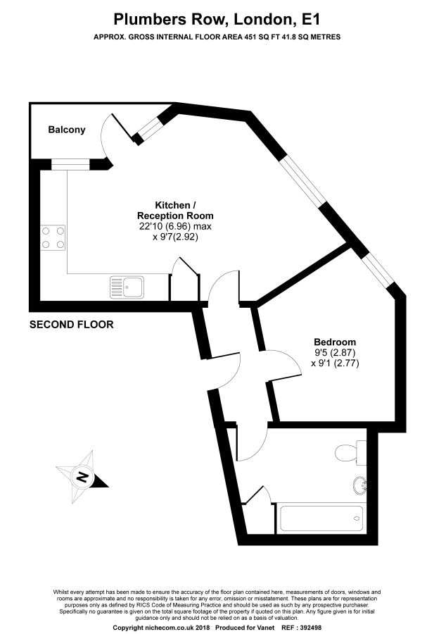 Квартира в Лондоне, Великобритания, 42 м² - фото 9
