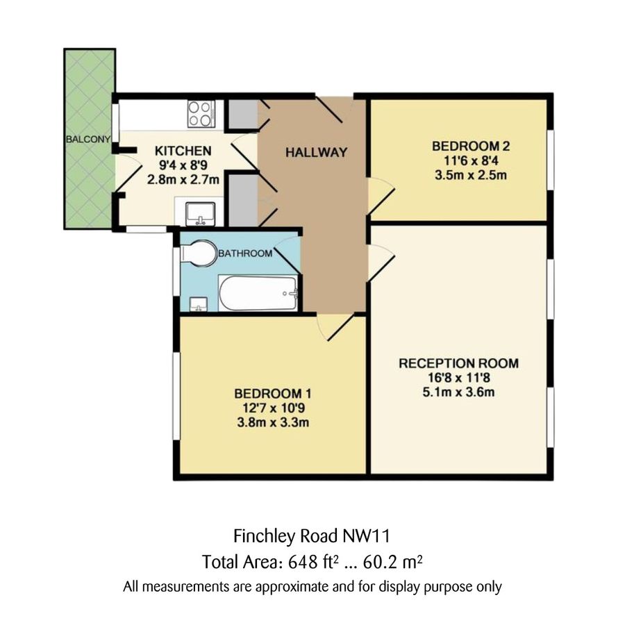 Квартира в Лондоне, Великобритания, 60 м² - фото 9