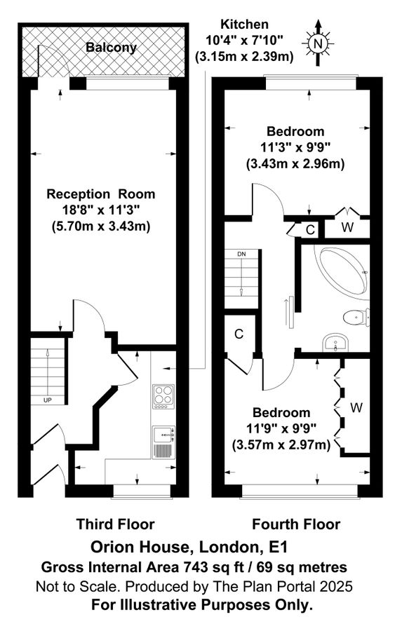 Квартира в Лондоне, Великобритания, 69 м² - фото 1