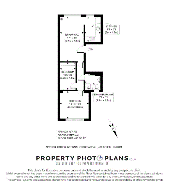 Квартира в Лондоне, Великобритания, 45 м² - фото 10