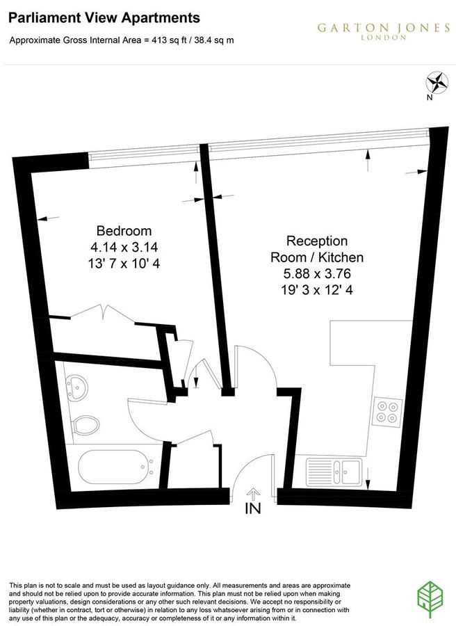 Квартира в Лондоне, Великобритания, 38 м² - фото 10