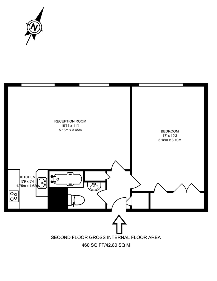 Квартира в Лондоне, Великобритания, 43 м² - фото 10
