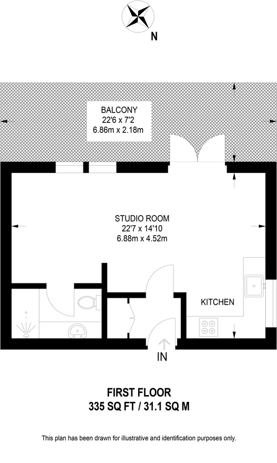 Квартира в Лондоне, Великобритания, 31 м² - фото 10