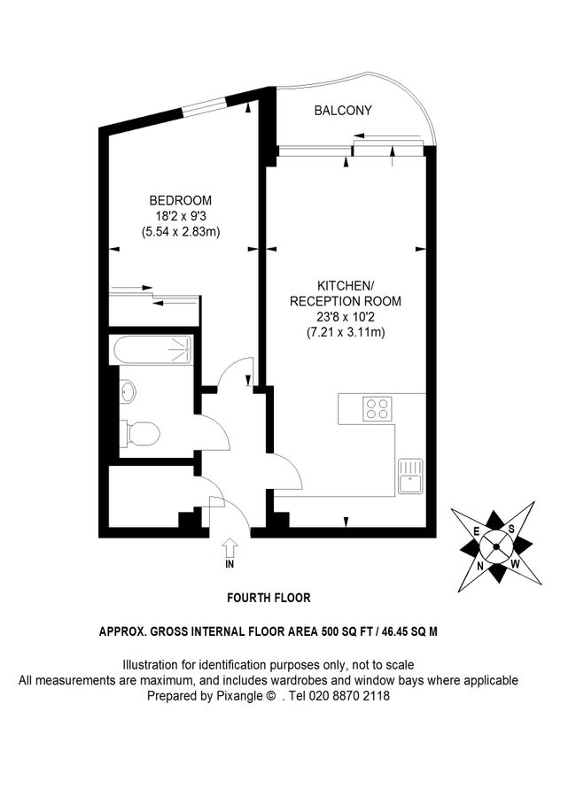 Квартира в Лондоне, Великобритания, 47 м² - фото 11