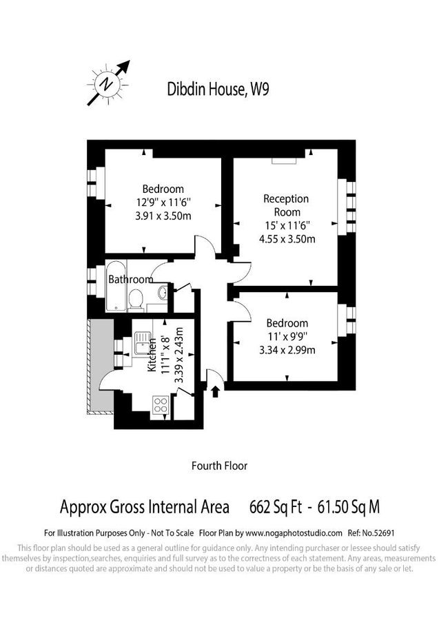 Квартира в Лондоне, Великобритания, 62 м² - фото 11