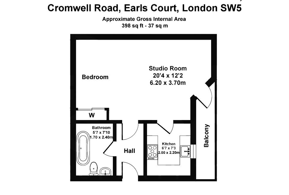 Квартира в Лондоне, Великобритания, 37 м² - фото 11
