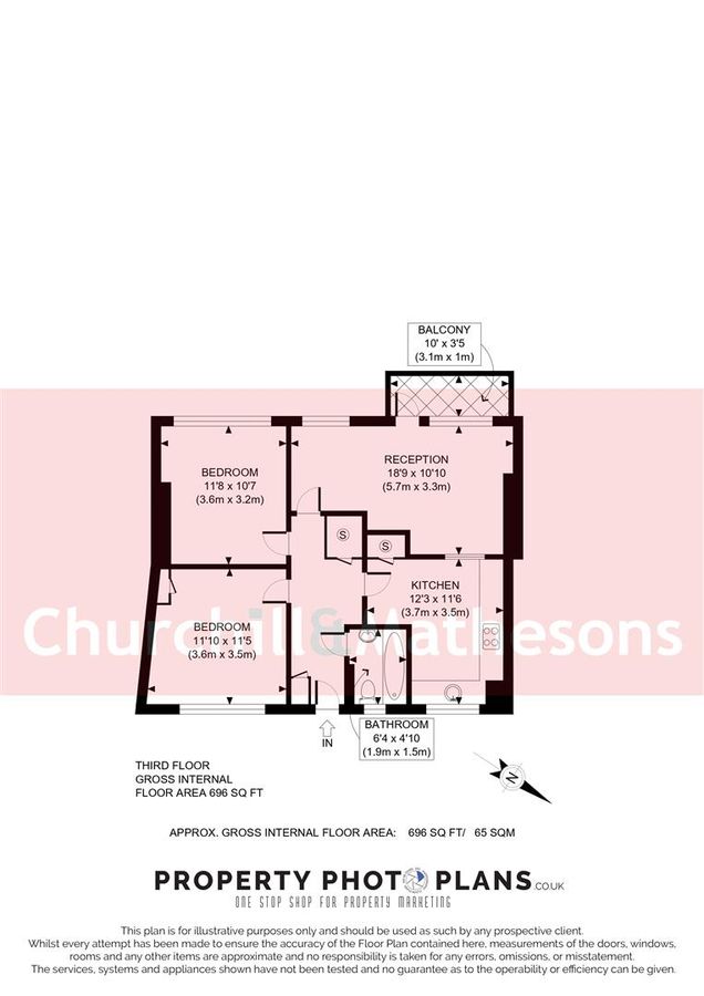 Квартира в Лондоне, Великобритания, 65 м² - фото 11