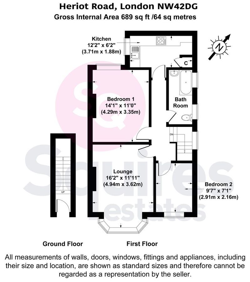 Квартира в Лондоне, Великобритания, 64 м² - фото 11