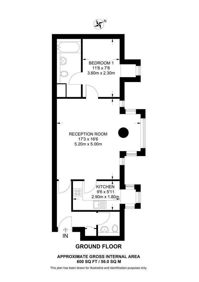 Квартира в Лондоне, Великобритания, 56 м² - фото 11