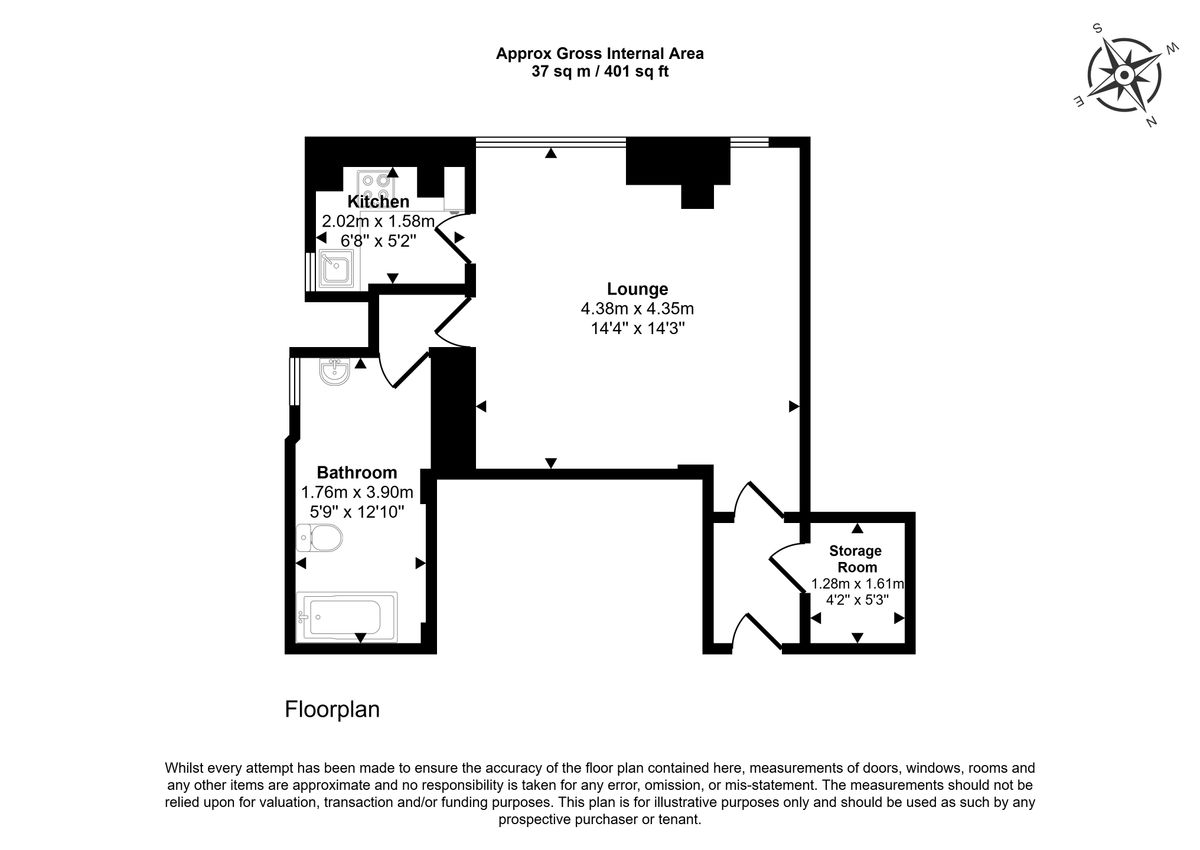 Квартира в Лондоне, Великобритания, 37 м² - фото 11