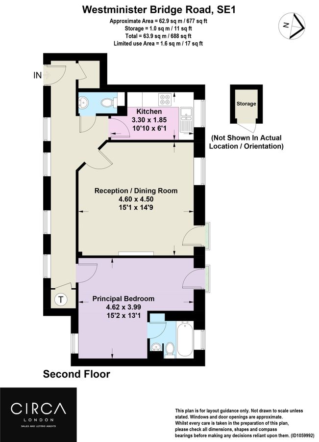 Квартира в Лондоне, Великобритания, 64 м² - фото 11