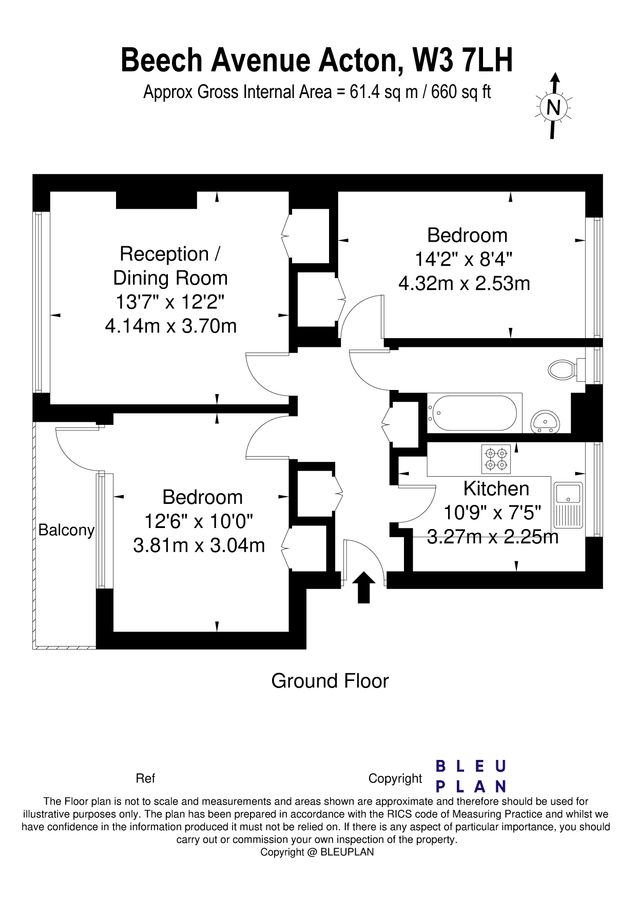 Квартира в Лондоне, Великобритания, 61 м² - фото 11