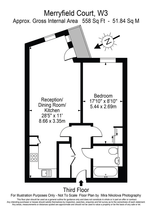 Квартира в Лондоне, Великобритания, 52 м² - фото 11