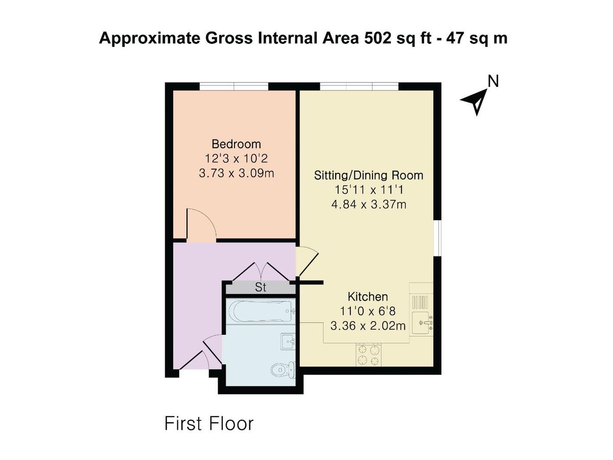Квартира в Лондоне, Великобритания, 47 м² - фото 11