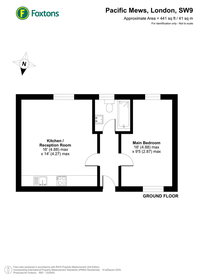 Квартира в Лондоне, Великобритания, 41 м² - фото 12