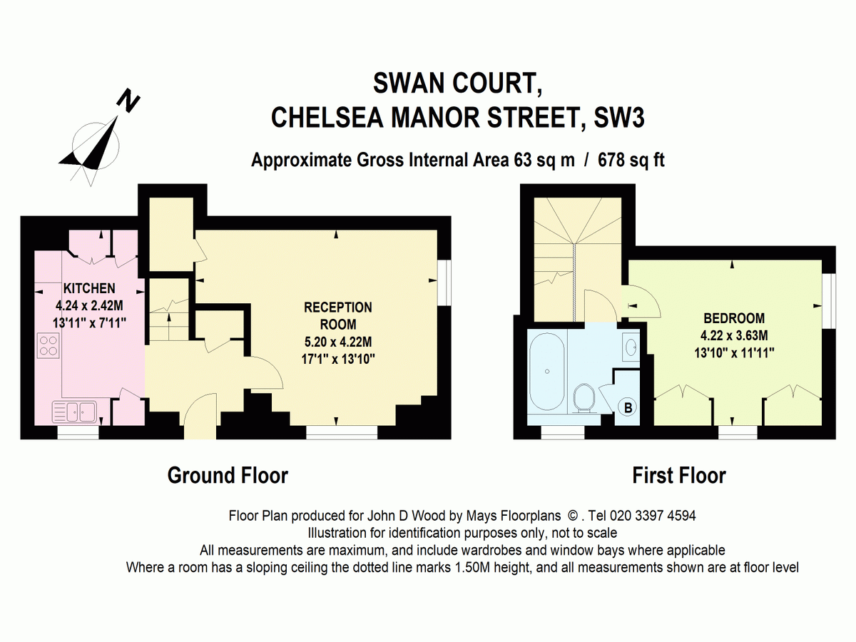 Квартира в Лондоне, Великобритания, 63 м² - фото 12