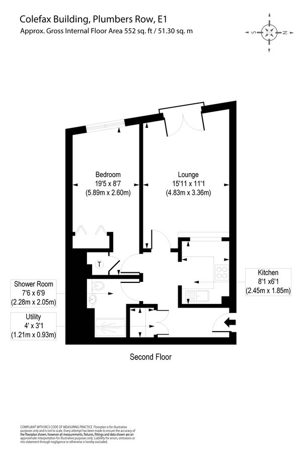 Квартира в Лондоне, Великобритания, 51 м² - фото 12
