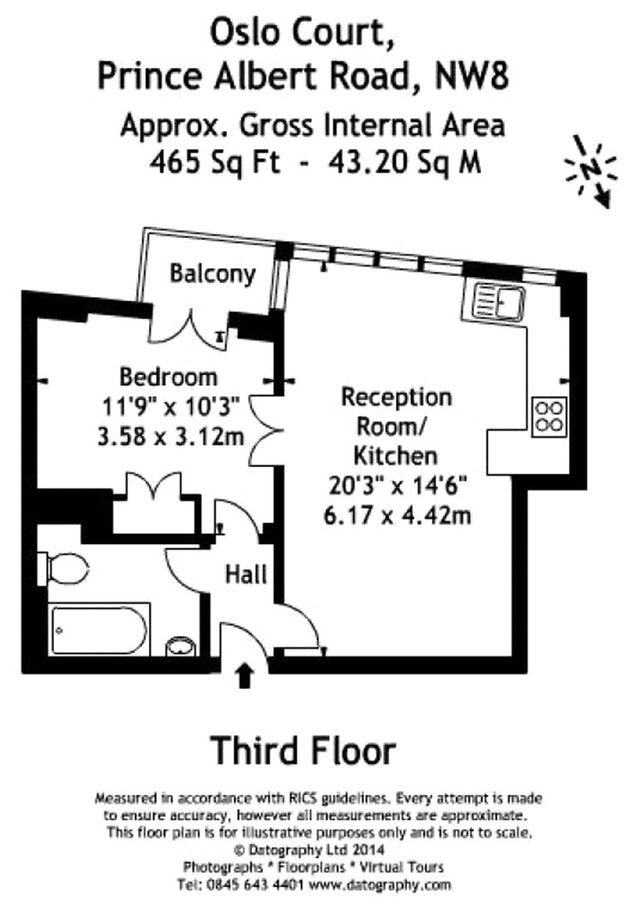 Квартира в Лондоне, Великобритания, 43 м² - фото 12
