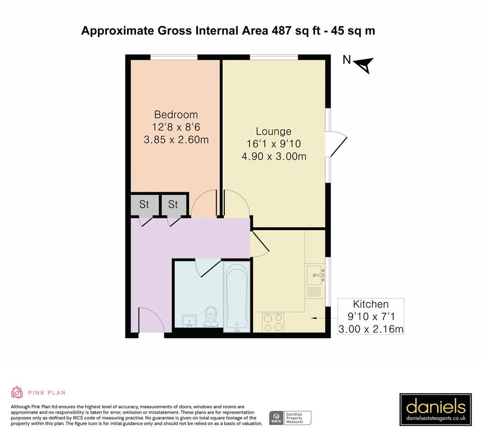 Квартира в Лондоне, Великобритания, 45 м² - фото 12