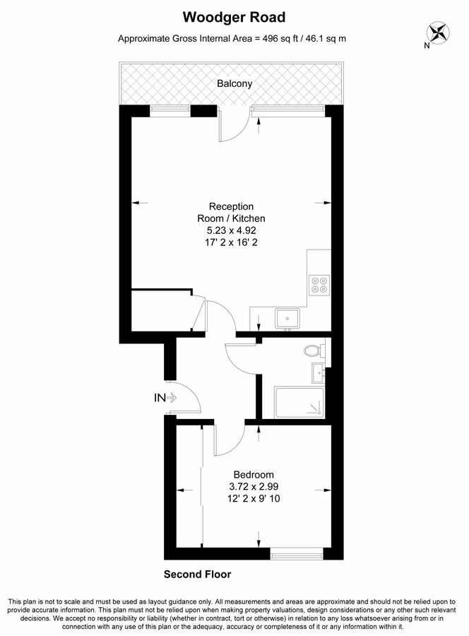 Квартира в Лондоне, Великобритания, 46 м² - фото 12