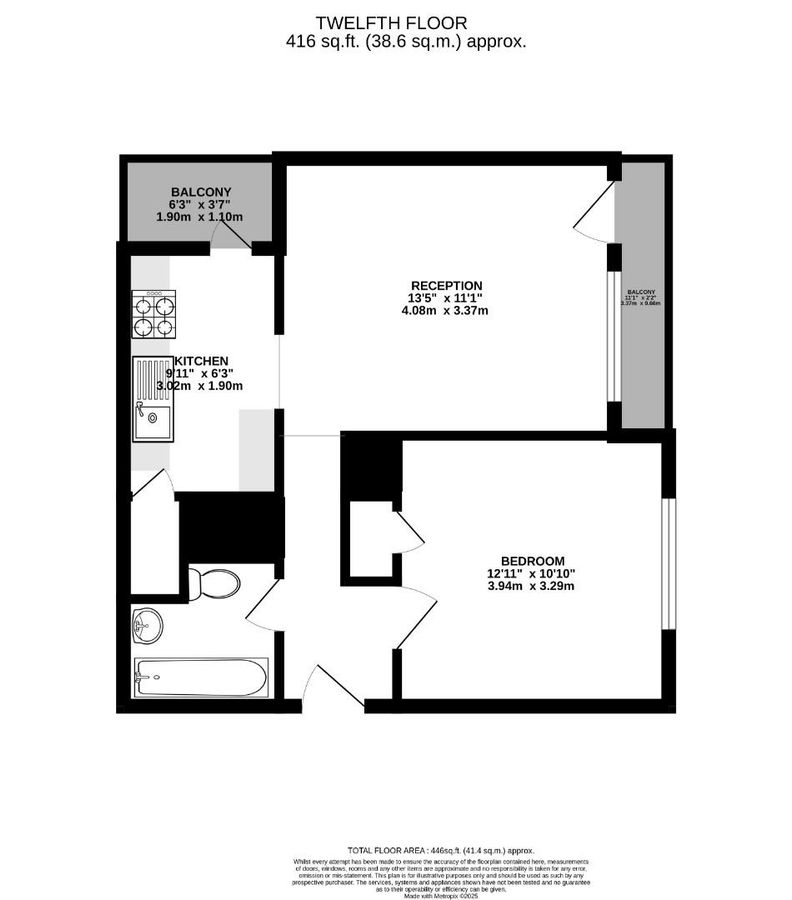 Квартира в Лондоне, Великобритания, 39 м² - фото 13