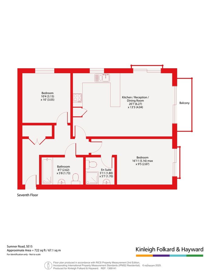 Квартира в Лондоне, Великобритания, 67 м² - фото 13