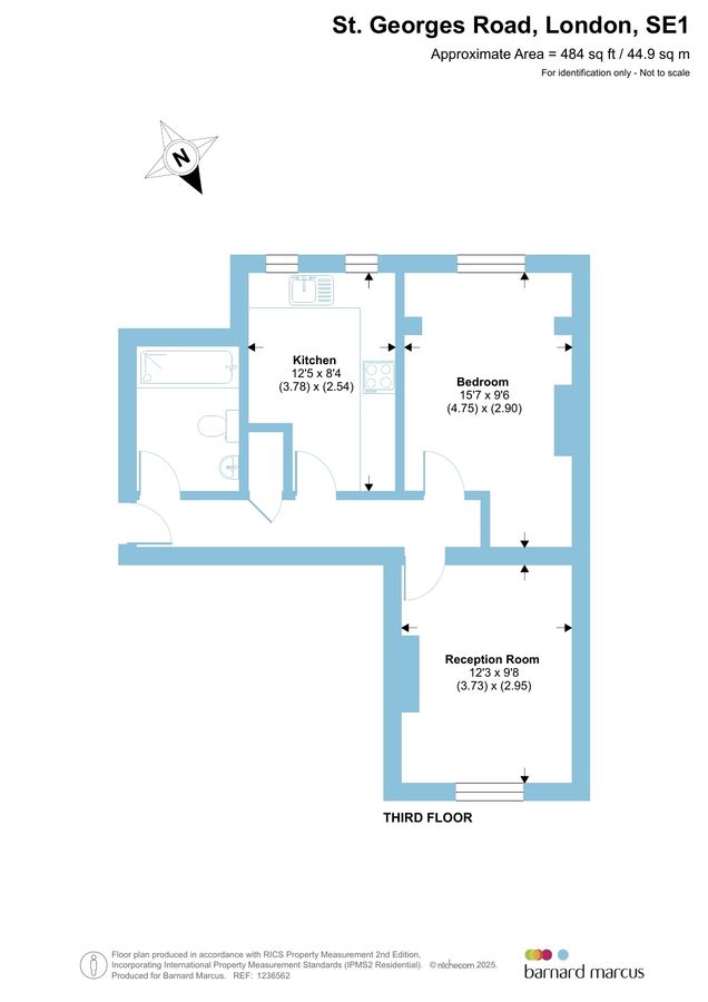 Квартира в Лондоне, Великобритания, 45 м² - фото 13